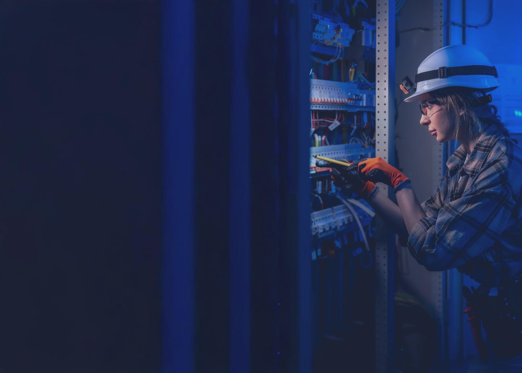 Smart grid analytics and power control room