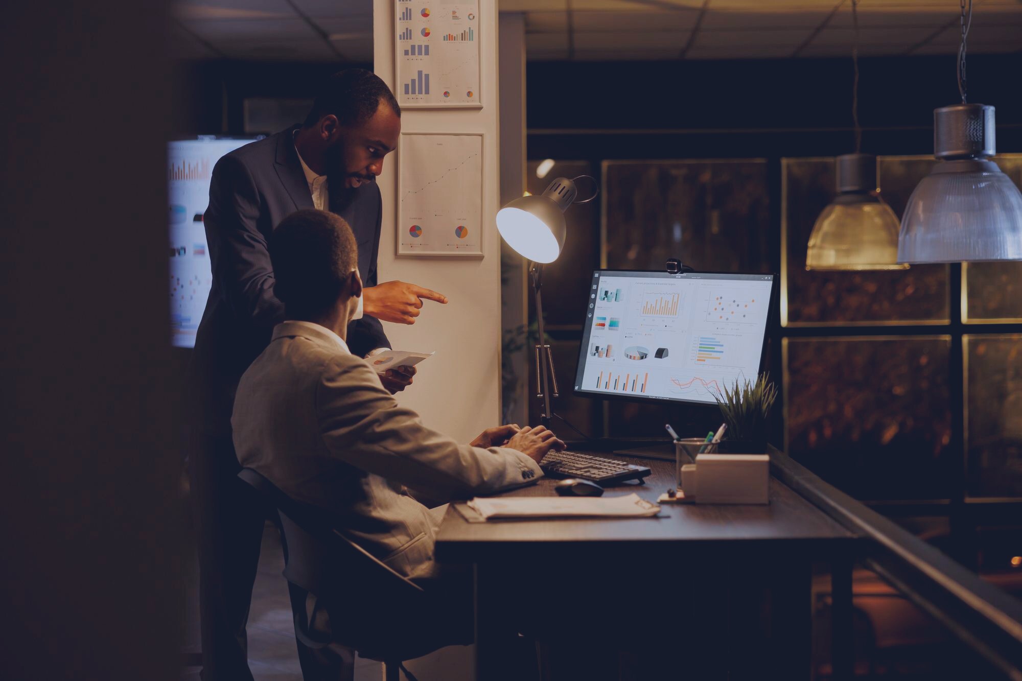 Financial services executive in a trading operations setting