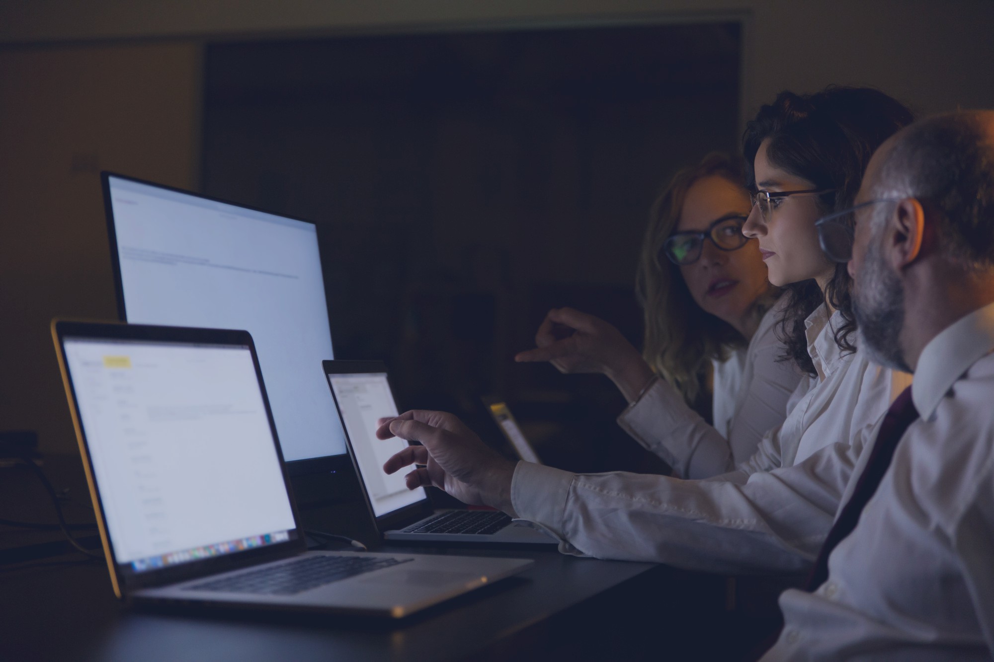 Data scientists training machine learning models